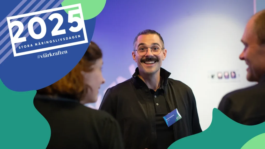människa på näringslivsdag